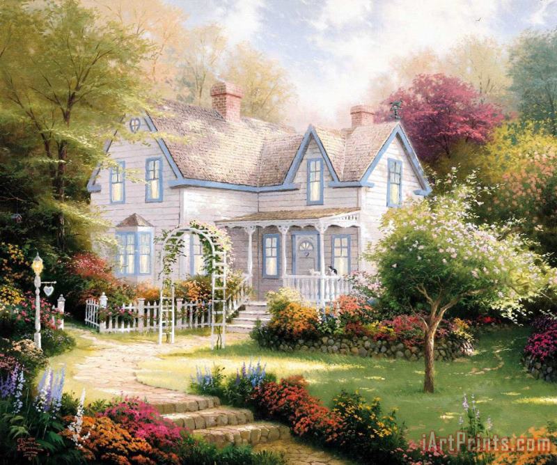 Home Is Where The Heart Is Ii painting - Thomas Kinkade Home Is Where The Heart Is Ii Art Print
