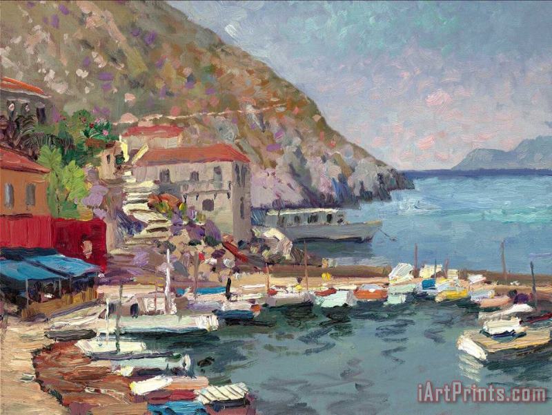 Thomas Kinkade Island Afternoon, Greece Art Print