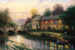 Thomas Kinkade Lamplight Inn painting