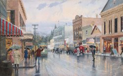 Thomas Kinkade Main Street Trolley