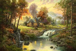 Thomas Kinkade Mountain Retreat