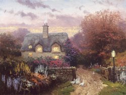 Thomas Kinkade Open Gate, Sussex painting