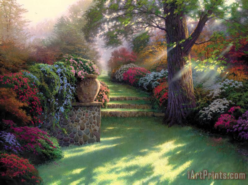 Pathway to Paradise painting - Thomas Kinkade Pathway to Paradise Art Print