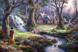 Thomas Kinkade Snow White Discovers The Cottage