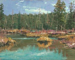 Thomas Kinkade Stanley Creek painting