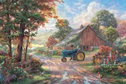 Thomas Kinkade Summer's Heritage painting