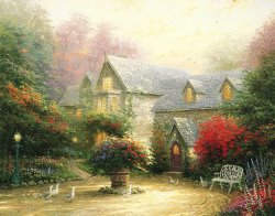 Thomas Kinkade The Blessings of Spring painting