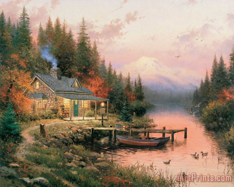 The End of a Perfect Day painting - Thomas Kinkade The End of a Perfect Day Art Print
