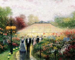 Thomas Kinkade The Garden Party painting