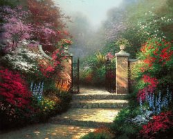 Thomas Kinkade The Victorian Garden