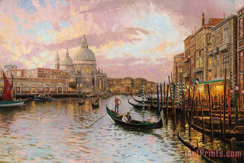 Venice painting - Thomas Kinkade Venice Art Print