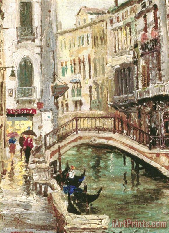 Thomas Kinkade Venice Canal Art Painting