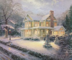 Thomas Kinkade Victorian Christmas Iii painting