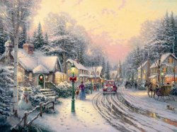 Thomas Kinkade Village Christmas