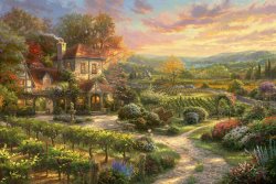 Thomas Kinkade Wine Country Living