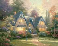 Thomas Kinkade Winsor Manor painting