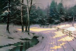 Thomas Kinkade Winter Glen