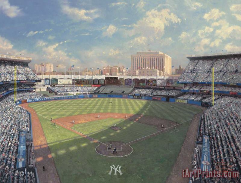 Thomas Kinkade Yankee Stadium Art Print