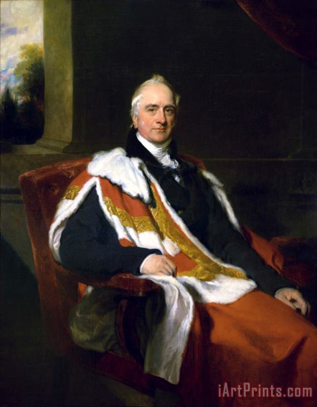 Thomas Lawrence Portrait of Baron Bexley Art Print