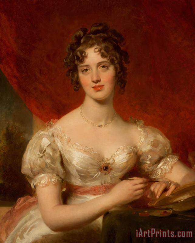 Thomas Lawrence Portrait Of Mary Anne Bloxam Art Painting