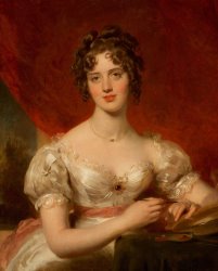 Thomas Lawrence Portrait Of Mary Anne Bloxam painting