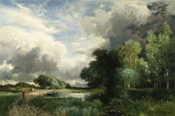 Thomas Moran Approaching Storm Clouds painting
