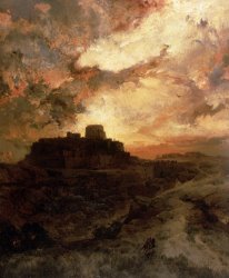 Thomas Moran Arizona Sunset painting