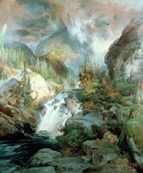 Thomas Moran Children of the Mountain painting