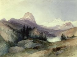 Thomas Moran In the Bighorn Mountains painting