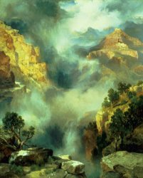 Thomas Moran Mist in the Canyon