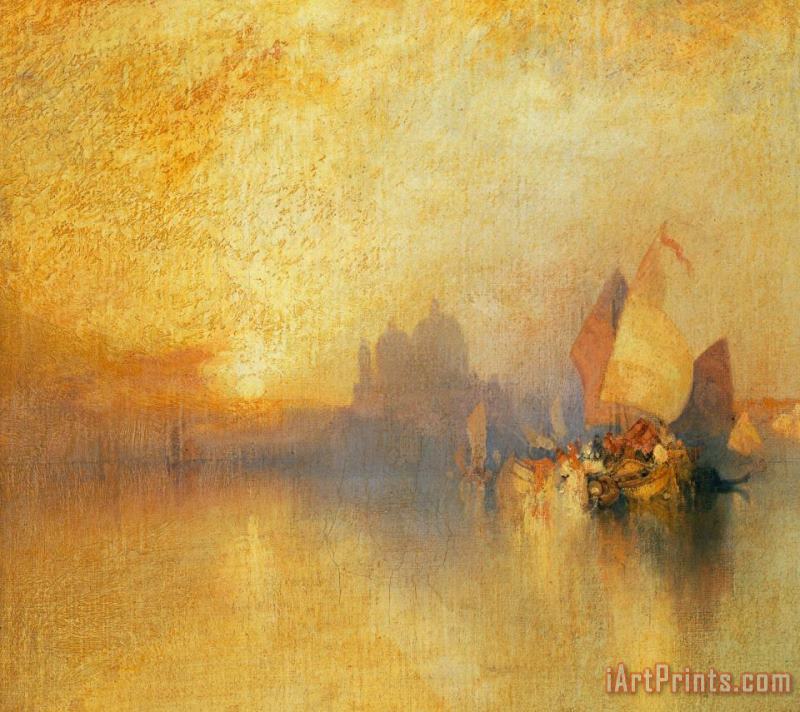 Thomas Moran Opalescent Venice Art Painting