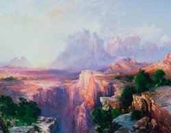 Thomas Moran Rock Towers of the Rio Virgin painting