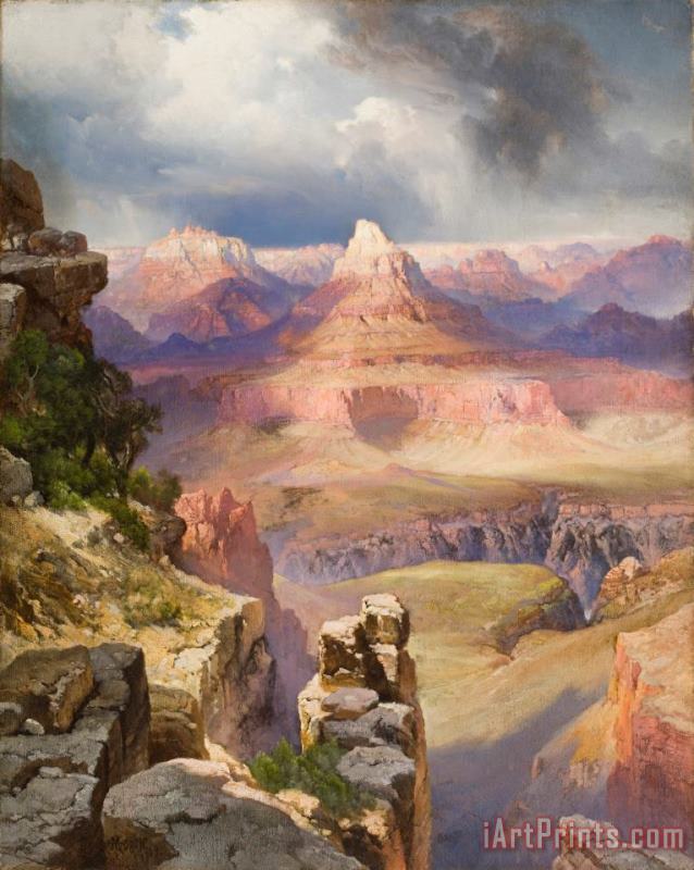 The Grand Canyon painting - Thomas Moran The Grand Canyon Art Print