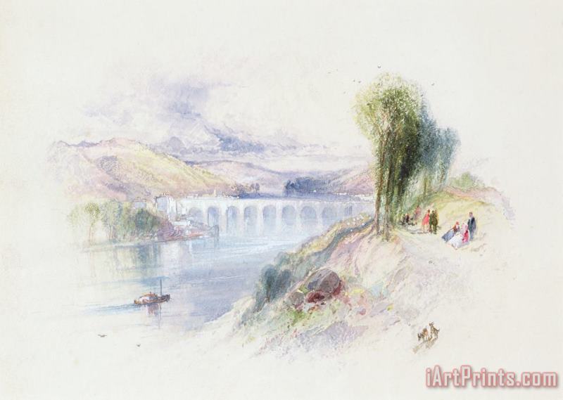 The River Schuykill painting - Thomas Moran The River Schuykill Art Print