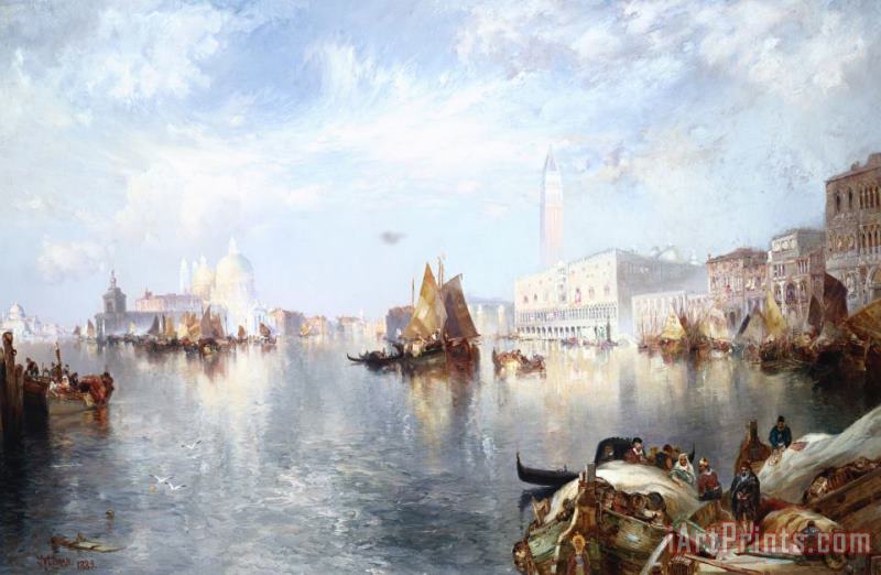 Thomas Moran Venetian Grand Canal Art Print