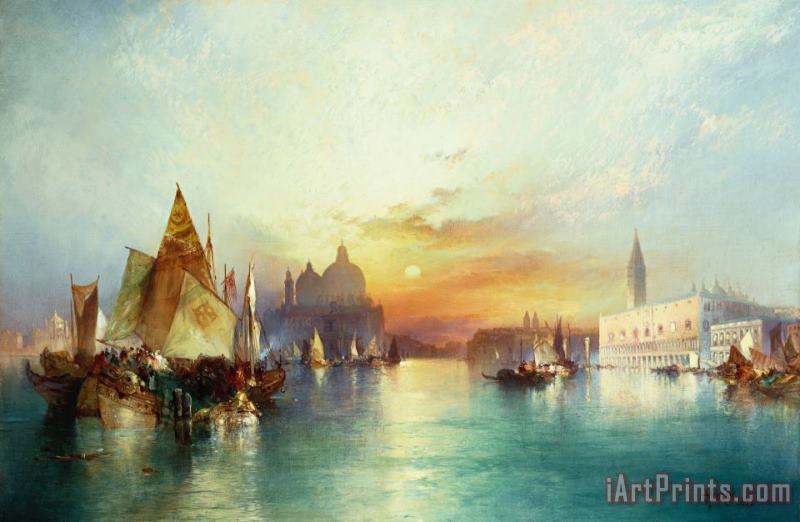 Venice painting - Thomas Moran Venice Art Print