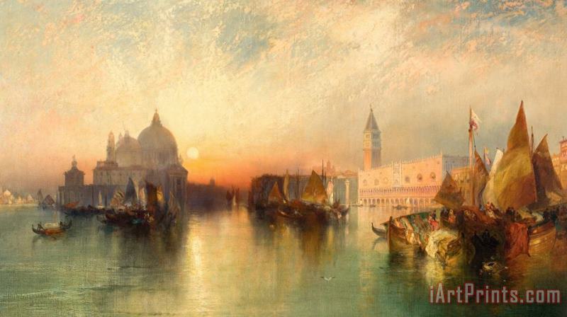 Thomas Moran View Of Venice Art Print