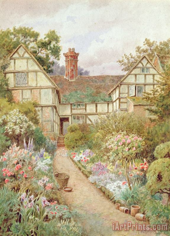 Cottage Garden painting - Thomas Nicholson Tyndale Cottage Garden Art Print