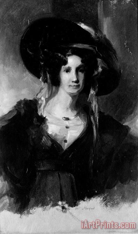 Thomas Sully Mrs. Huges Art Painting