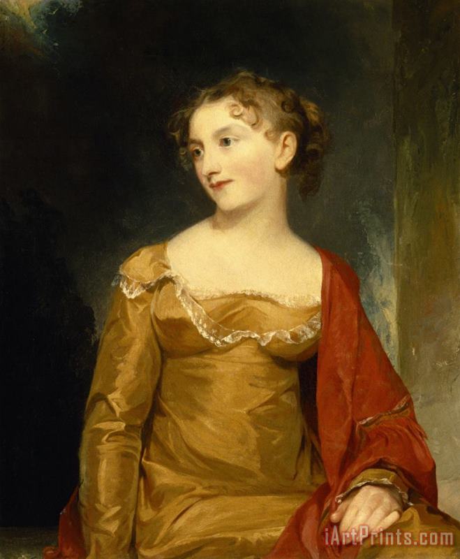 Portrait of Maria Livingston (mrs. John C. Tillotson) painting - Thomas Sully Portrait of Maria Livingston (mrs. John C. Tillotson) Art Print