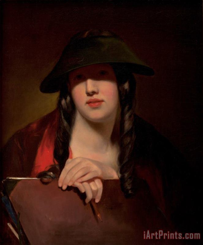 Thomas Sully The Student (rosalie Kemble Sully) Art Painting