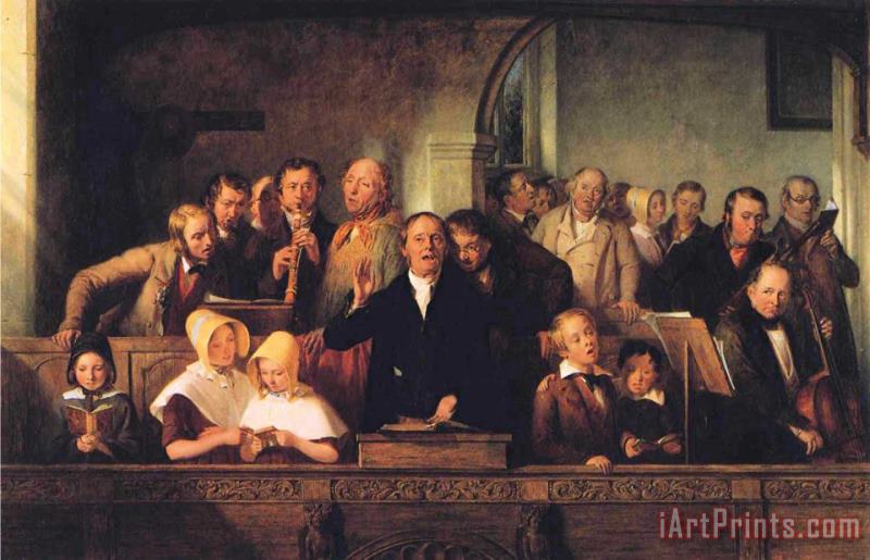 Thomas Webster The Village Choir Art Painting