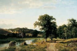 Thomas Worthington Whittredge The Mill painting