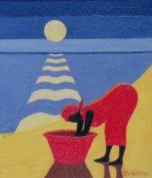 Tilly Willis By the Sea Shore painting