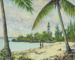 Tilly Willis The Lighthouse - Zanzibar painting