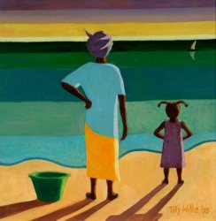Tilly Willis Waiting painting