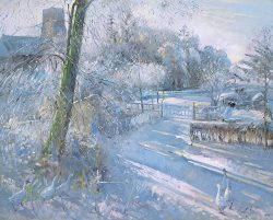 Timothy Easton Hoar Frost Morning painting Timothy Easton Hoar Frost Morning painting