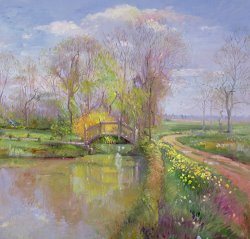 Timothy Easton Spring Bridge painting