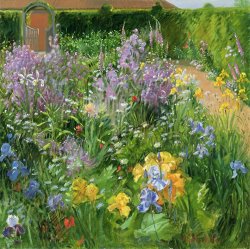 Timothy Easton Sweet Rocket - Foxgloves and Irises painting Timothy Easton Sweet Rocket - Foxgloves and Irises painting
