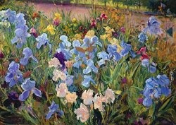 Timothy Easton The Iris Bed painting